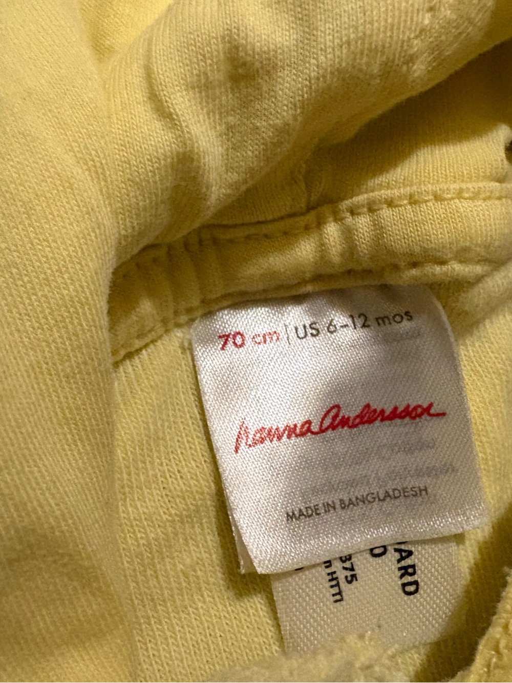 Hanna Andersson Terry Hoodie & Shorts Set with Rainbow Stripes - Picture 3 of 5